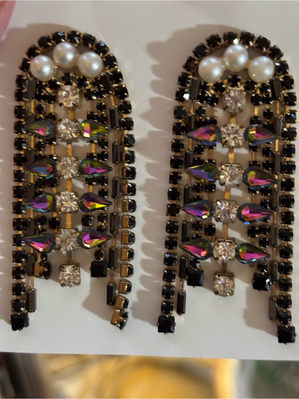 Feed Me Gems “Goddess of War” Rainbow Earrings
